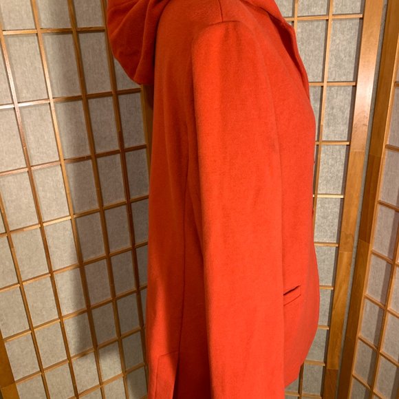 MARISA MINICUCCI Red Virgin Wool Button Front Coat Jacket * sz 10 - Picture 6 of 8